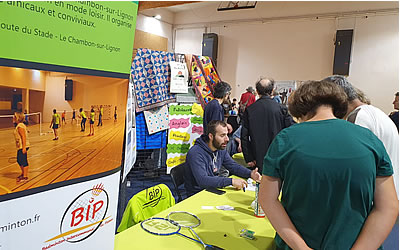 Pr&eacute;sence du BIP-Badminton au Forum des Associations du Chambon - 7 septembre 2024